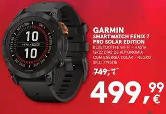 GARMIN Smartwatch fenix 7 pro solar edition