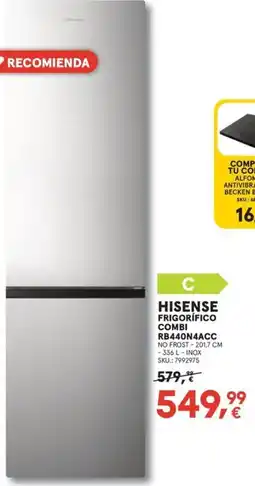 Worten HISENSE Frigorífico combi rb440n4acc oferta