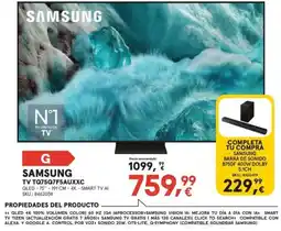 Worten SAMSUNG Tv tq75q7f5auxxc oferta