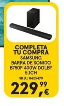 Worten SAMSUNG Barra de sonido b750f 400w dolby 5.1ch oferta