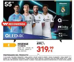 Worten HISENSE Tv 55e7q oferta