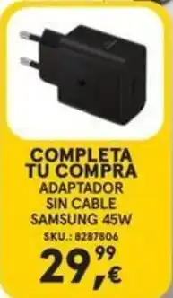 Worten SAMSUNG Adaptador sin cable 45w oferta