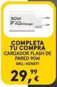 Worten Cargador flash de pared 90w oferta