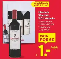 Lidl Libertario - vino tinto d.o. la mancha oferta