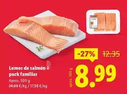 Lidl Lomos de salmon oferta