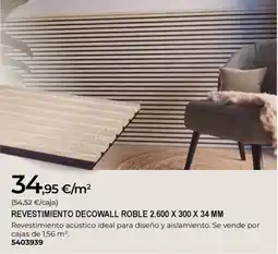BigMat Revestimiento decowall roble 2.600 x 300 x 34 mm oferta