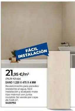 BigMat Sand 1.220 x 475 x 4 mm oferta