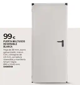 BigMat Puerta multiusos reversible blanca oferta