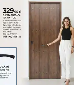 BigMat Puerta entrada teca iny. c70 oferta