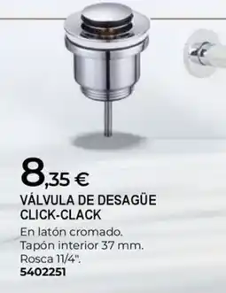 BigMat Válvula de desagüe click-clack oferta