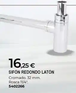 BigMat Sifón redondo latón oferta