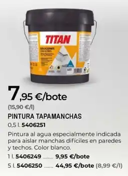 BigMat TITAN Pintura tapamanchas oferta