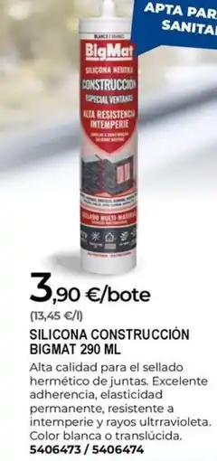 BigMat BIGMAT Silicona construcción oferta
