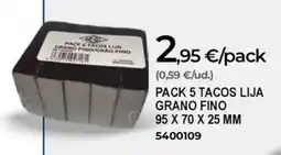BigMat Pack 5 tacos lija grano fino oferta