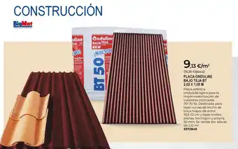 Placa onduline bajo teja bt