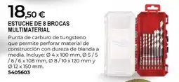 BigMat Estuche de 8 brocas multimaterial oferta