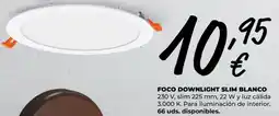 BigMat Foco downlight slim blanco oferta