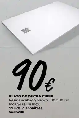 BigMat Plato de ducha cubik oferta