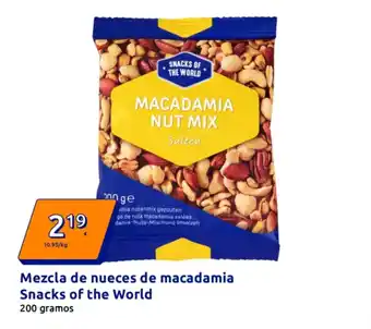 SNACKS OF THE WORLD Mezcla de nueces de macadamia