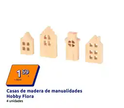 Action Casas de madera de manualidades Hobby Flora oferta