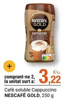 BonpreuEsclat Nescafé - cafe soluble cappuccino oferta