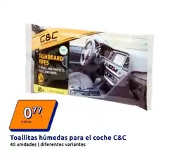 Action C&C Toallitas húmedas para el coche oferta
