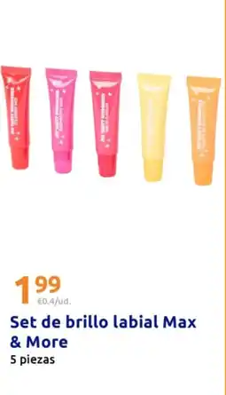 Action Set de brillo labial Max & More oferta