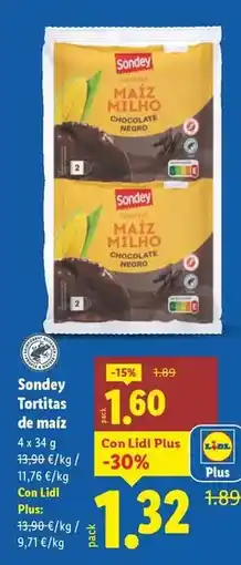 Lidl Sondey - tortitas de maiz oferta