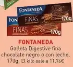Hiperber Fontaneda - galleta digestive fina chocolate negro o con leche oferta