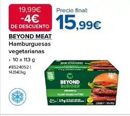 Costco BEYOND MEAT Hamburguesas vegetarianas oferta