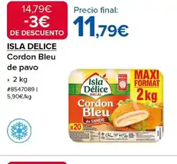 Costco ISLA DELICE Cordon Bleu de pavo oferta