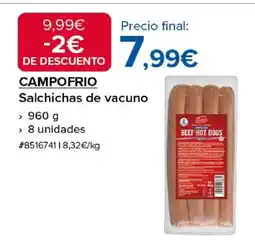 Costco CAMPOFRIO Salchichas de vacuno oferta