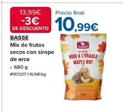 Costco BASSE Mix de frutos secos con sirope de arce oferta
