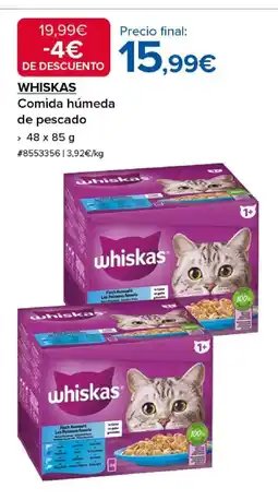 Costco WHISKAS Comida húmeda de pescado oferta