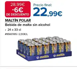 Costco MALTÍN POLAR Bebida de malta sin alcohol oferta