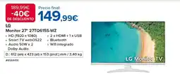 Costco LG Monitor 27" 27TQ615S-WZ oferta