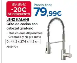 Costco LENZ KALANI Grifo de cocina con cabezal giratorio oferta