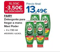 Costco FAIRY Detergente para fregar a mano Maxi Poder oferta