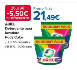 Costco ARIEL Detergente para lavadora Pods Color oferta