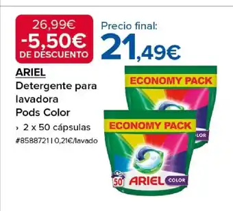 Costco ARIEL Detergente para lavadora Pods Color oferta