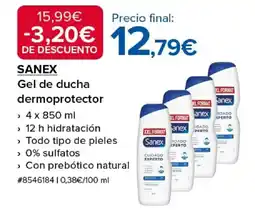 Costco SANEX Gel de ducha dermoprotector oferta