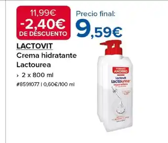Costco LACTOVIT Crema hidratante Lactourea oferta