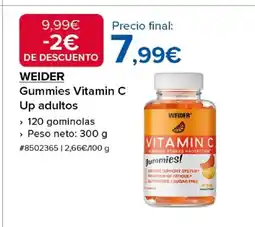 Costco WEIDER Gummies Vitamin C Up adultos oferta