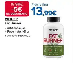Costco WEIDER Fat Burner oferta