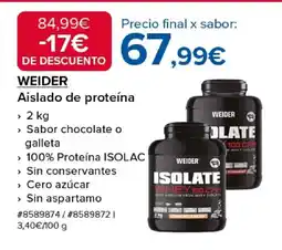 Costco WEIDER Aislado de proteína oferta