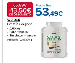 Costco WEIDER Proteína vegana oferta