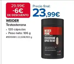 Costco WEIDER Testosterona oferta