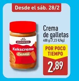 ALDI Crema de galletas oferta