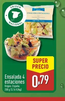 ALDI Ensalada estaciones oferta