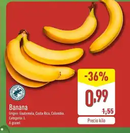 ALDI Banana oferta